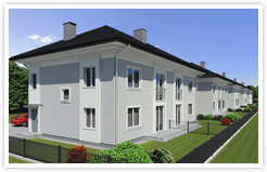 Apartamenty, mieszkania, domy w zabudowie bliźniaczej - Osiedle Radzymin - widok C